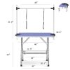 Large Size 46" Grooming Table for Pet Dog and Cat with Adjustable Arm and Clamps Large Heavy Duty Animal grooming table