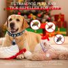 Ultrasonic; Natural; Chemical-Free Tick and Flea Repeller - Flea and Tick Treatment for Dogs; 2 pack; Ultrasonic Flea and Tick Repeller for Dogs and C