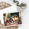 Akita Christmas Greeting Cards Pack of 8 Blank Cards with Envelopes Whimsical A7 Size 5x7 Blank Note Cards